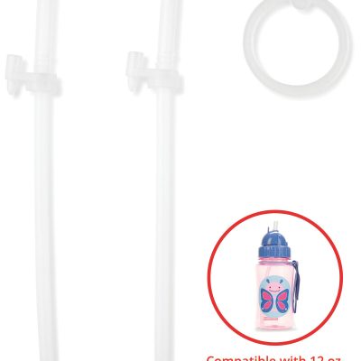 Zoo Straw Bottle (12 oz) Extra Straws - 2-Pack
