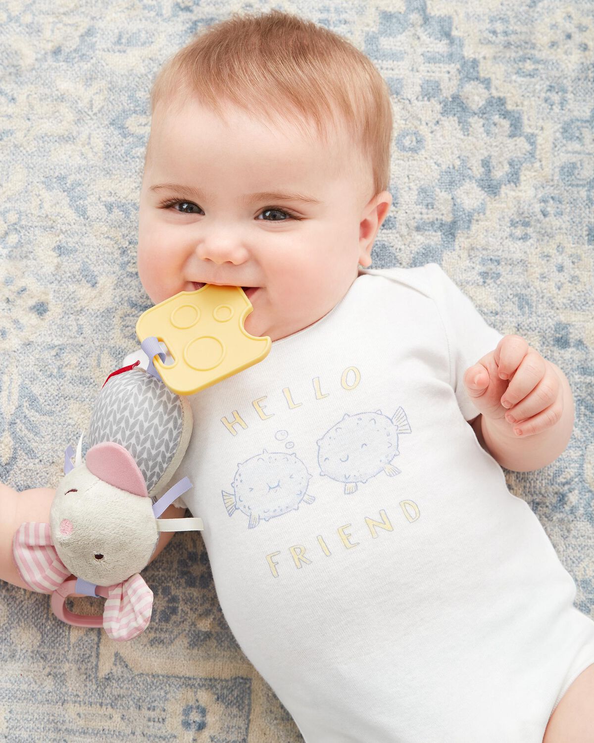 Bandana Buddies Chime & Teethe Toy - Mouse - Image 2