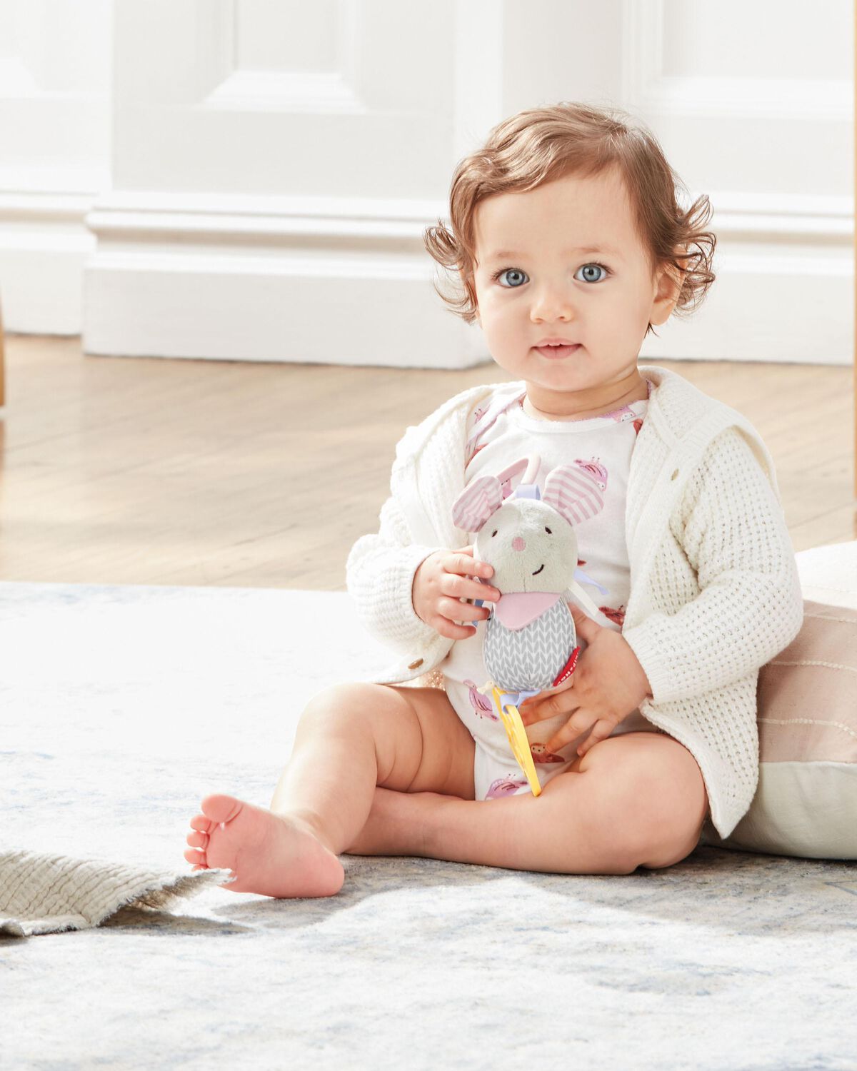 Bandana Buddies Chime & Teethe Toy - Mouse - Image 6