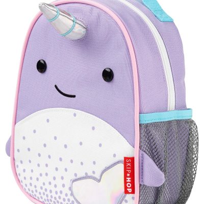 Zoo Mini Backpack with Safety Harness - Narwhal