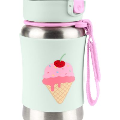 Spark Style Stainless Steel Straw Bottle - Ice cream