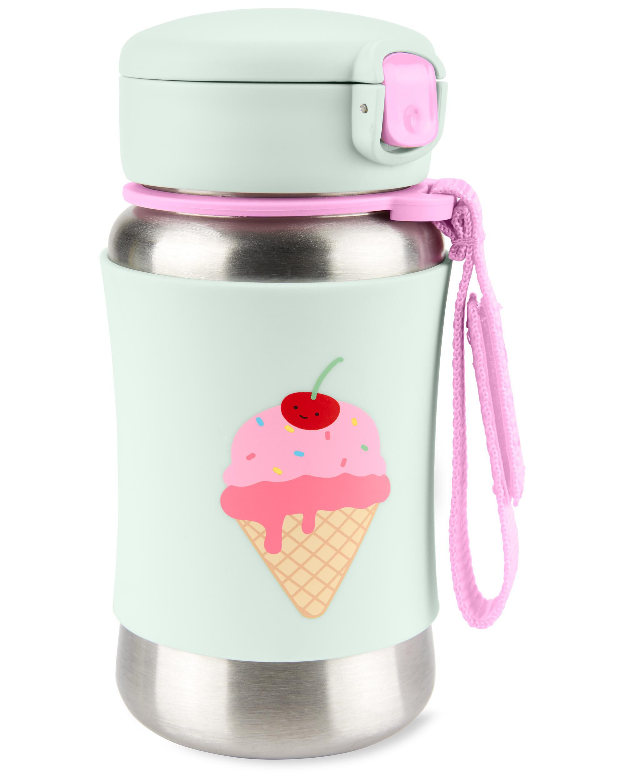 Spark Style Stainless Steel Straw Bottle - Ice cream - Image 4