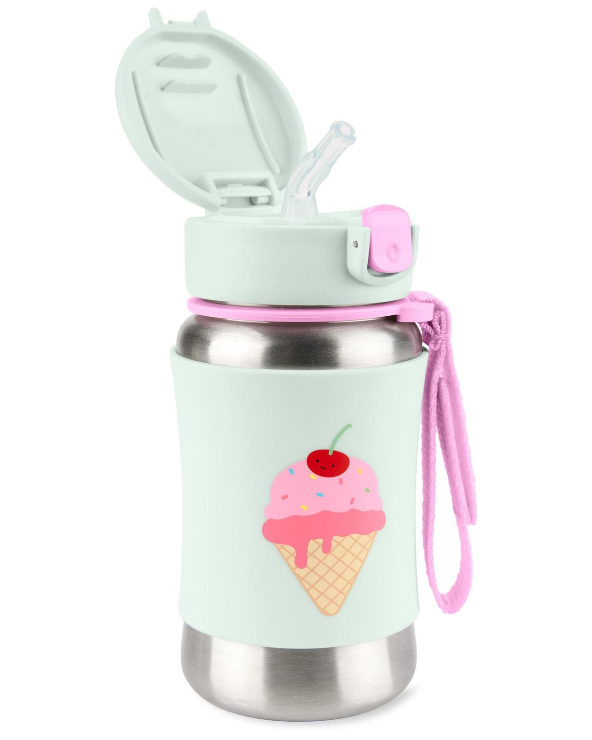 Spark Style Stainless Steel Straw Bottle - Ice cream - Image 2