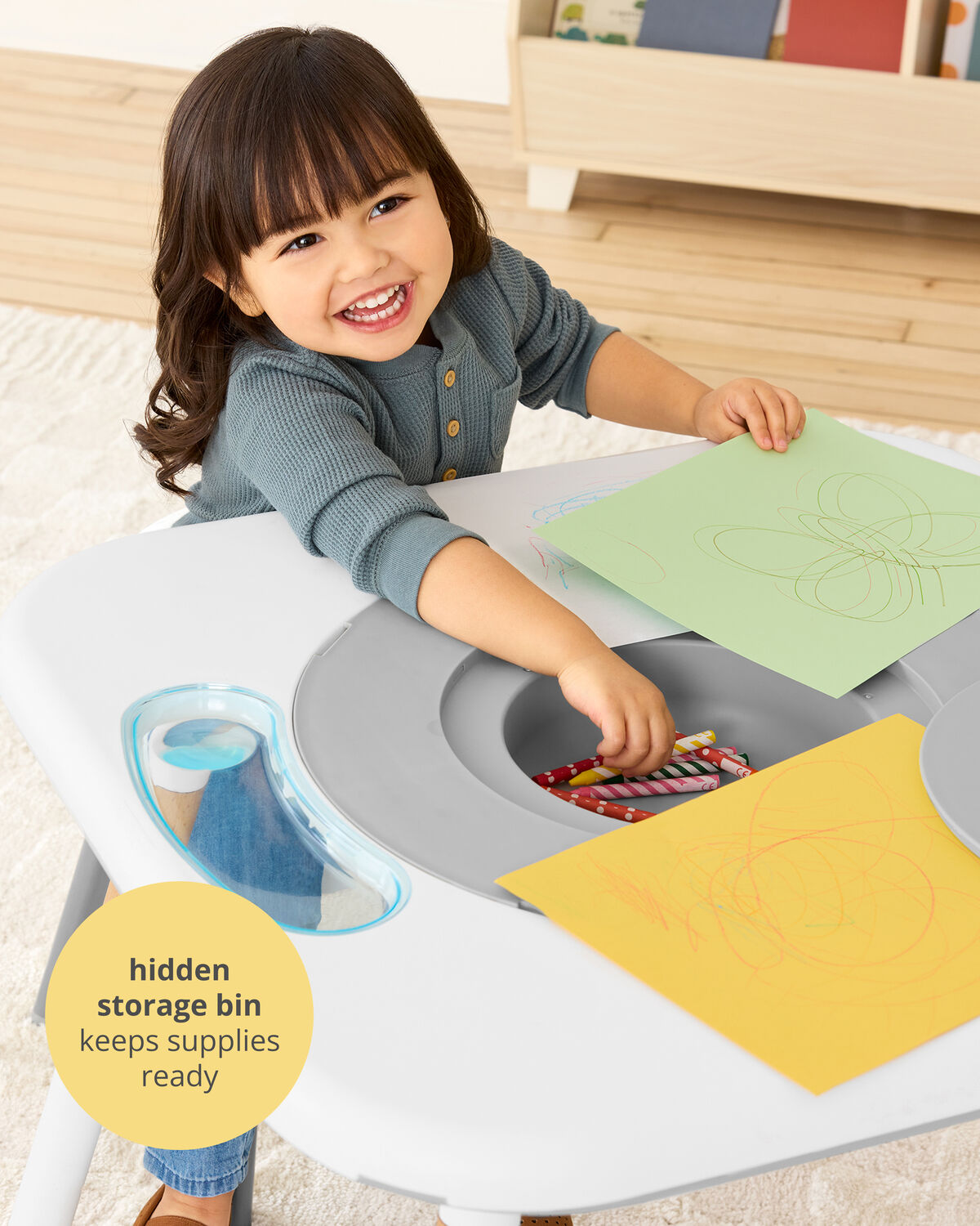 Discoverosity Montessori-Inspired 3-Stage Activity Center & Play Table - Image 6