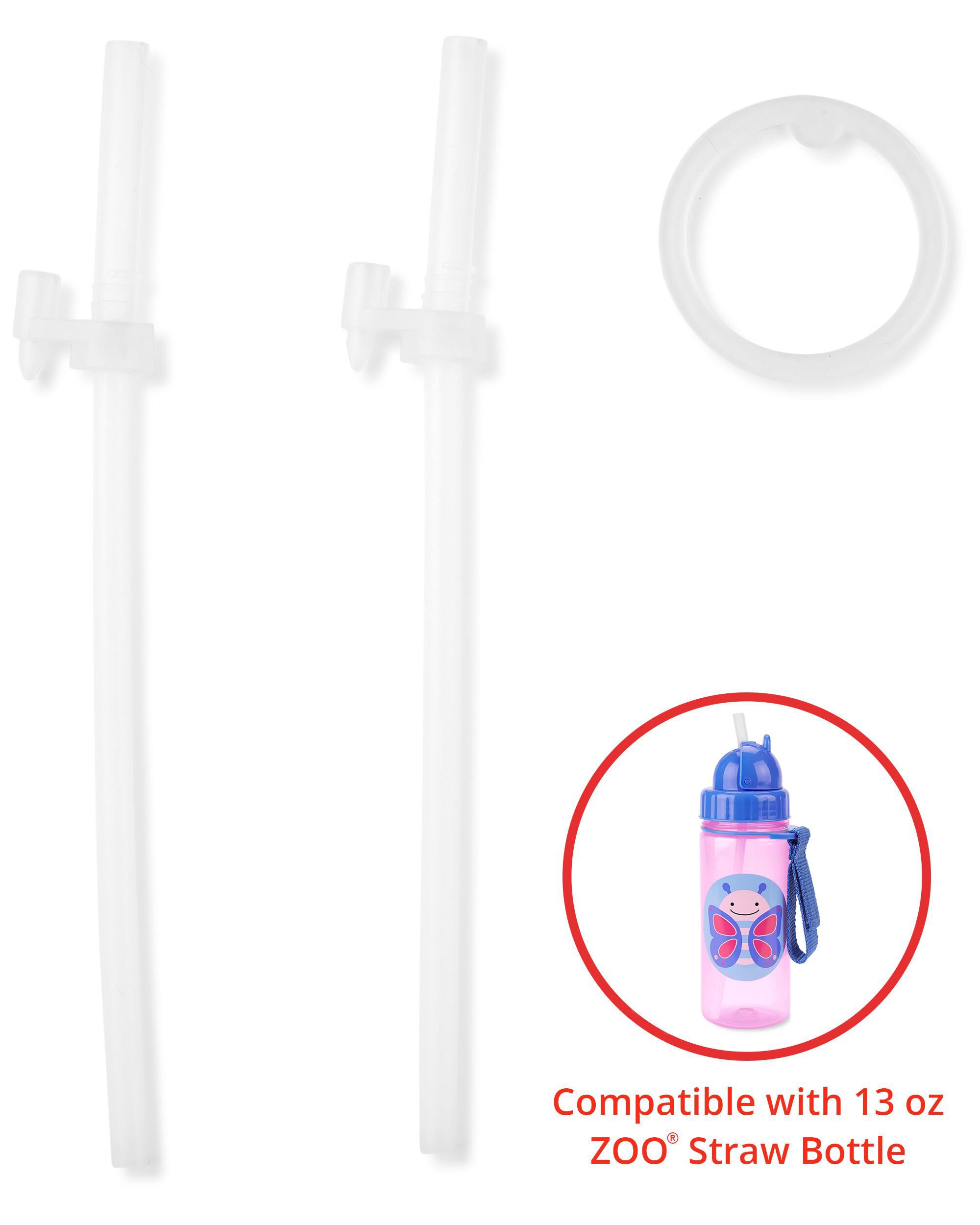 Zoo Straw Bottle (13 oz) Extra Straws - 2-Pack - Image 4