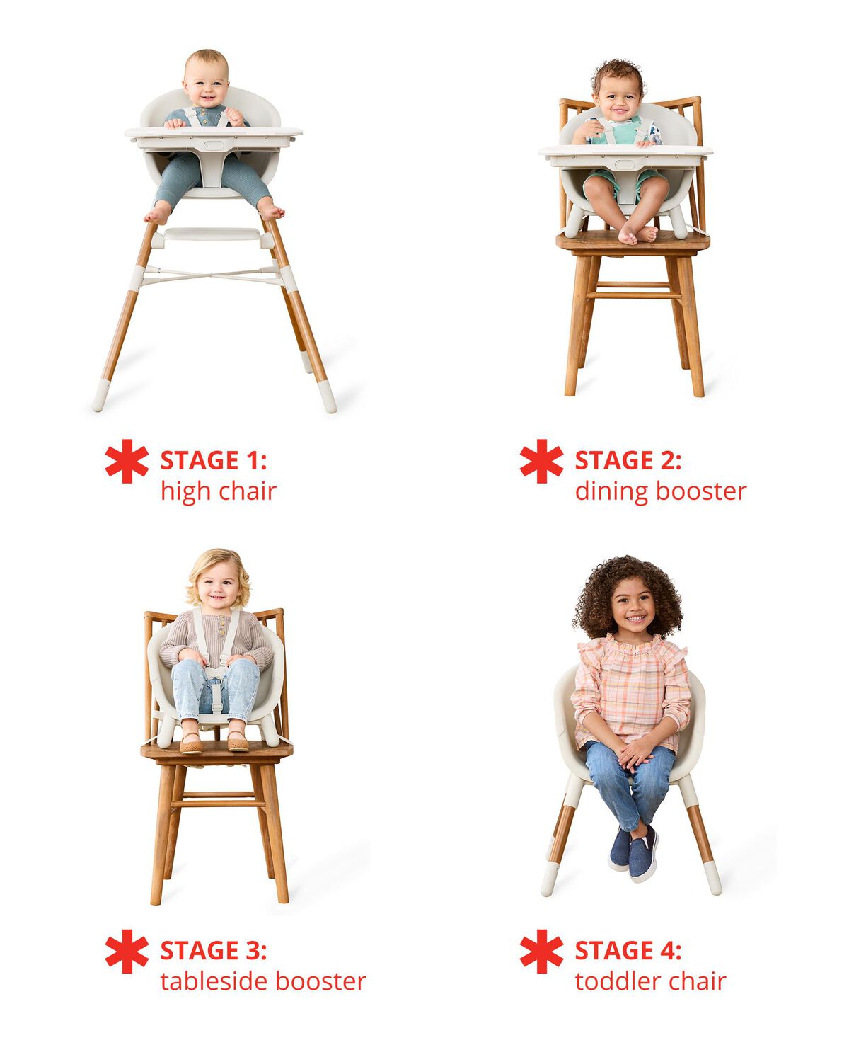 EON 4-in-1 High Chair - Oat - Image 2