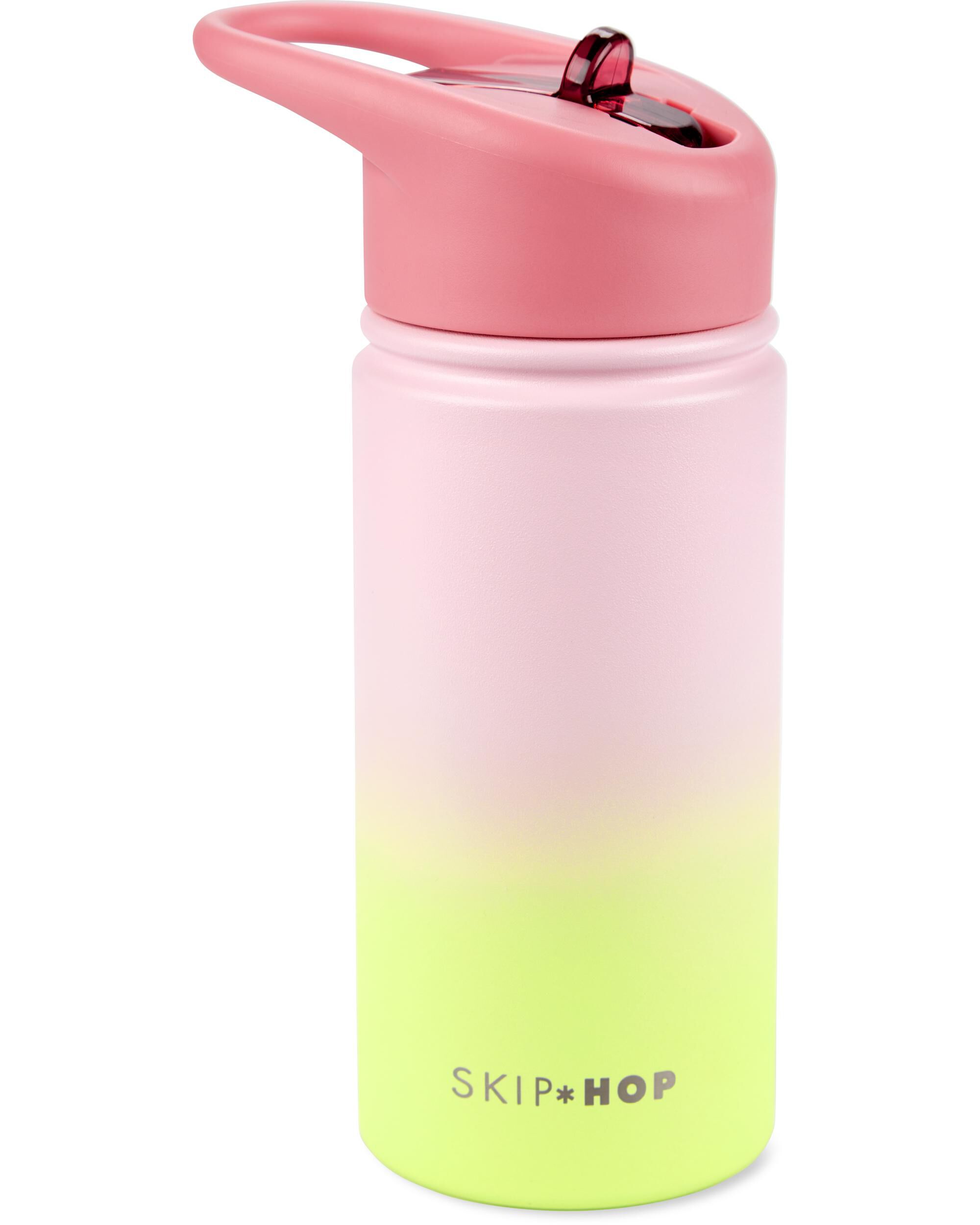 Wander Stainless Steel Straw Bottle - Ombré Green - Image 4