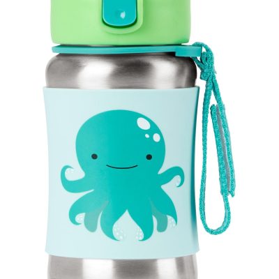 ZOO Stainless Steel Straw Bottle - Octopus