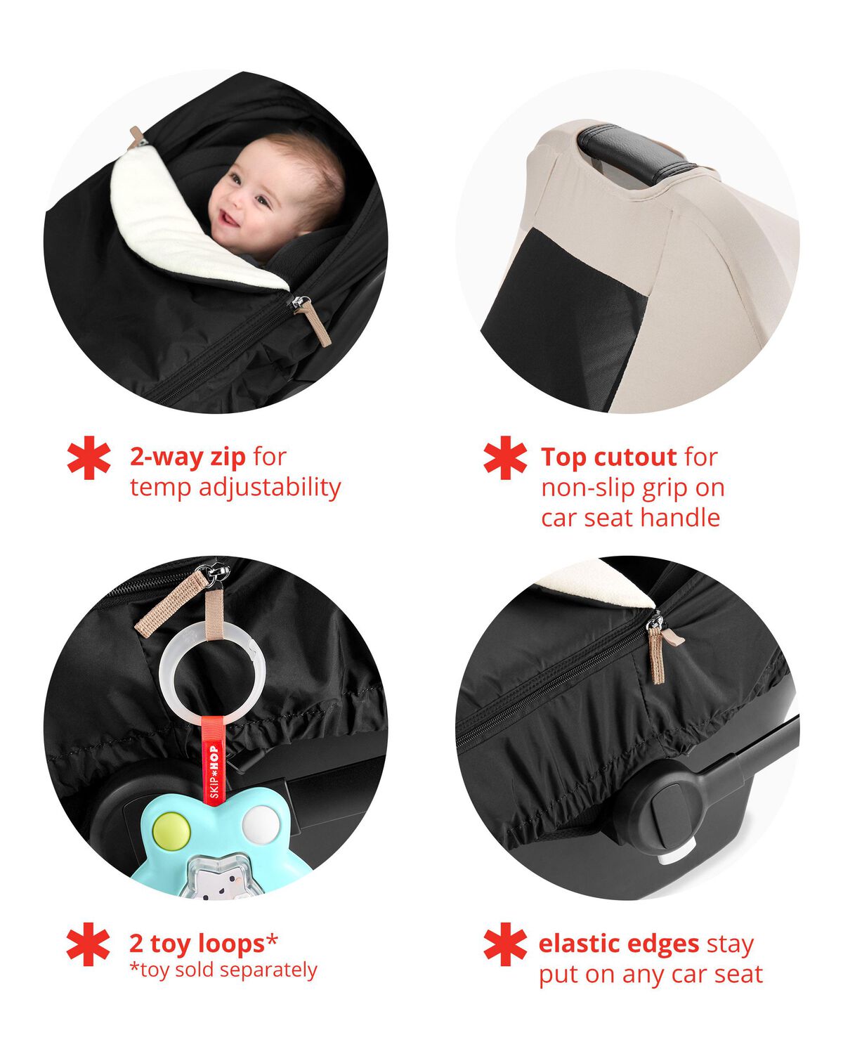 All Seasons Car Seat Cover - Oat - Image 3