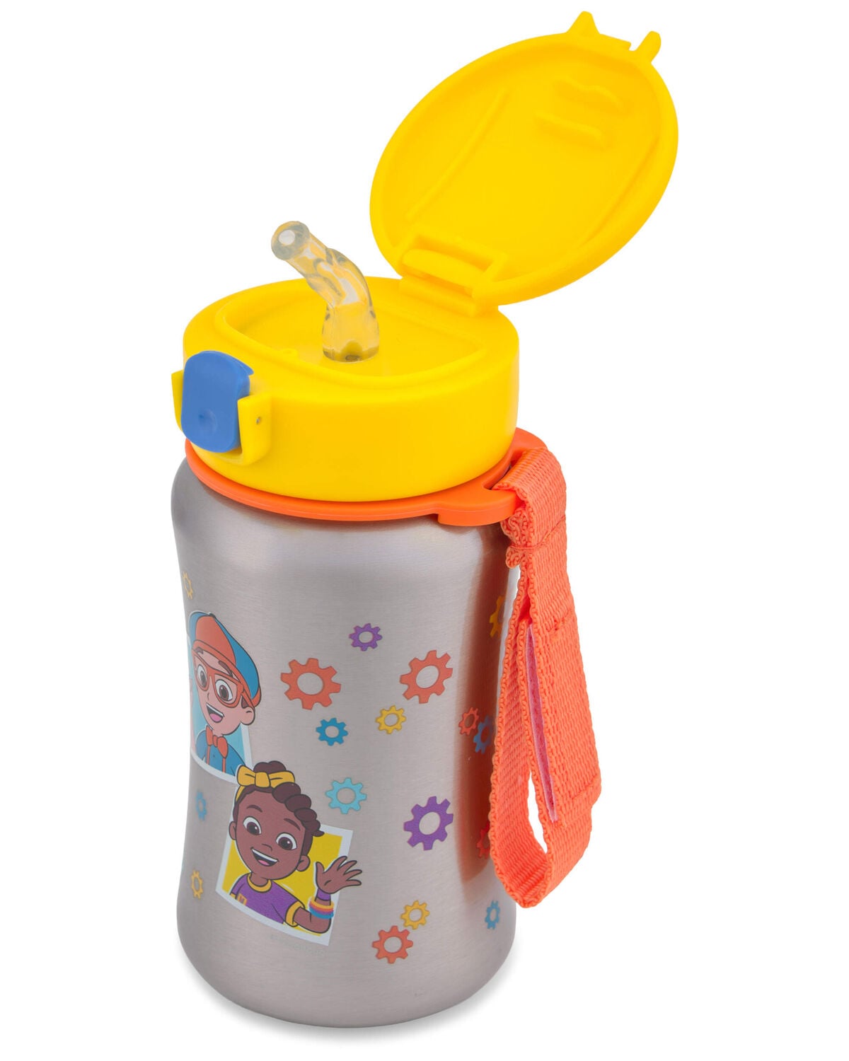 Blippi & Meekah Stainless Steel Straw Bottle - Image 3
