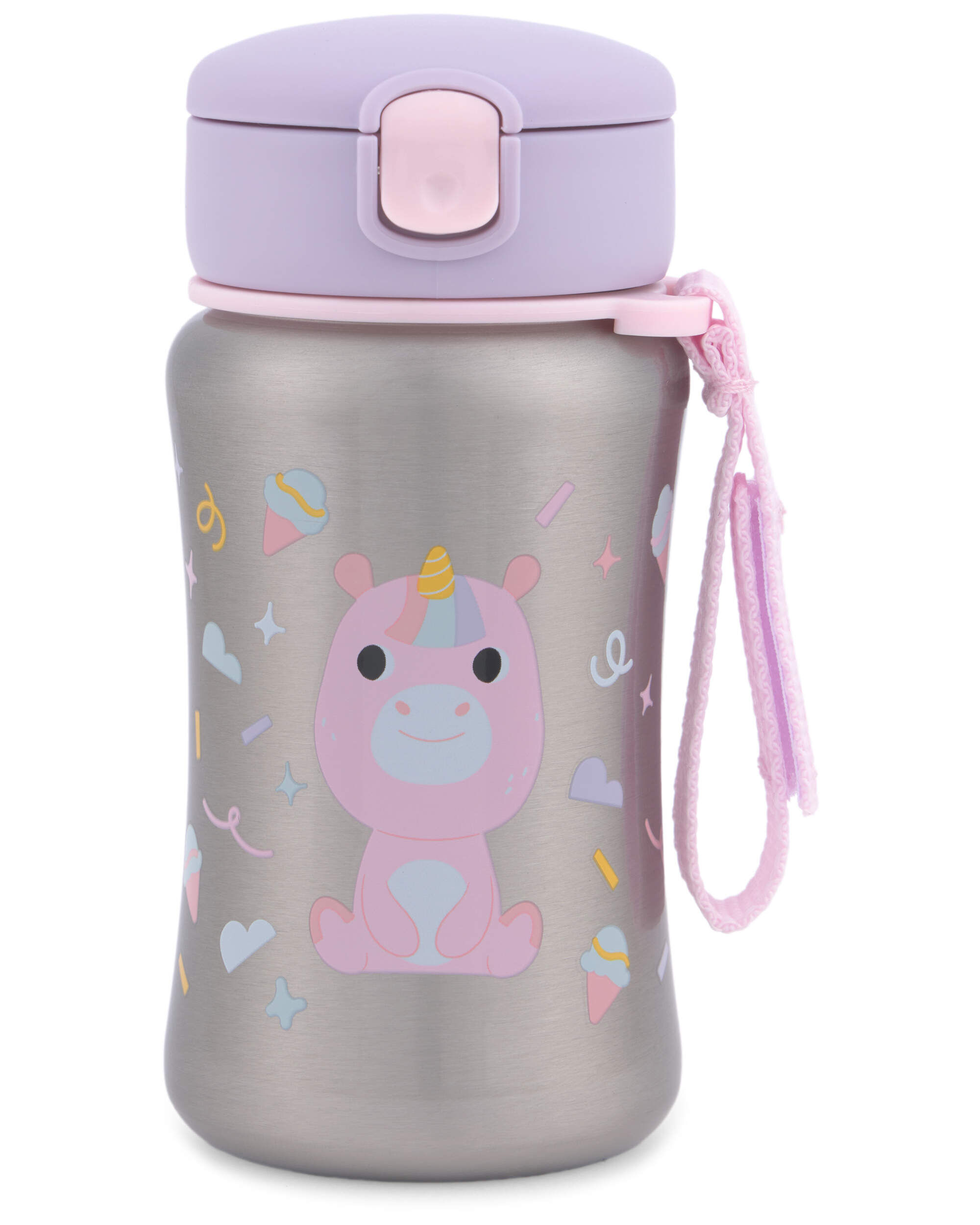 Besties Squad Stainless Steel Straw Bottle - Cleo Cat - Image 6