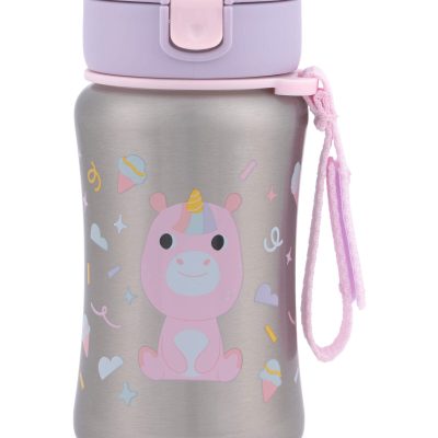 Besties Squad Stainless Steel Straw Bottle - Uma Unicorn