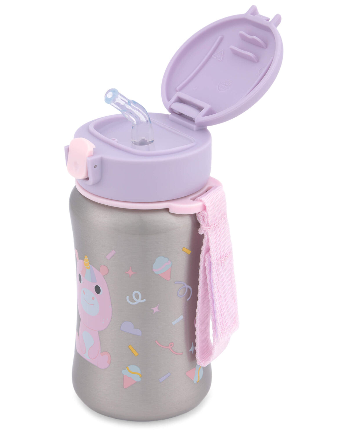 Besties Squad Stainless Steel Straw Bottle - Uma Unicorn - Image 3