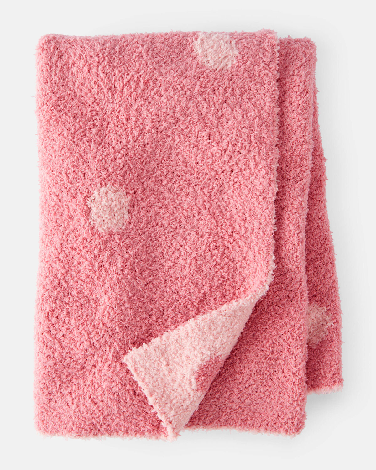 Girls Polka Dot Stroller Blanket - Pink
