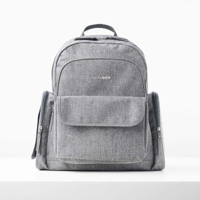 Luna Backpack Diaper Bag - Heather Grey
