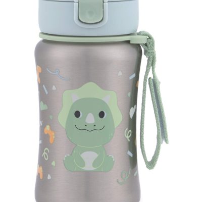 Besties Squad Stainless Steel Straw Bottle - Dex Dino
