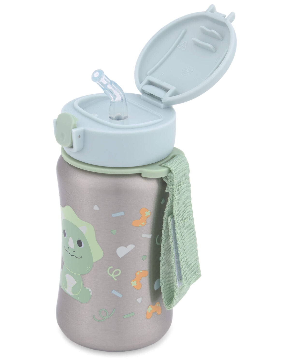 Besties Squad Stainless Steel Straw Bottle - Dex Dino - Image 3