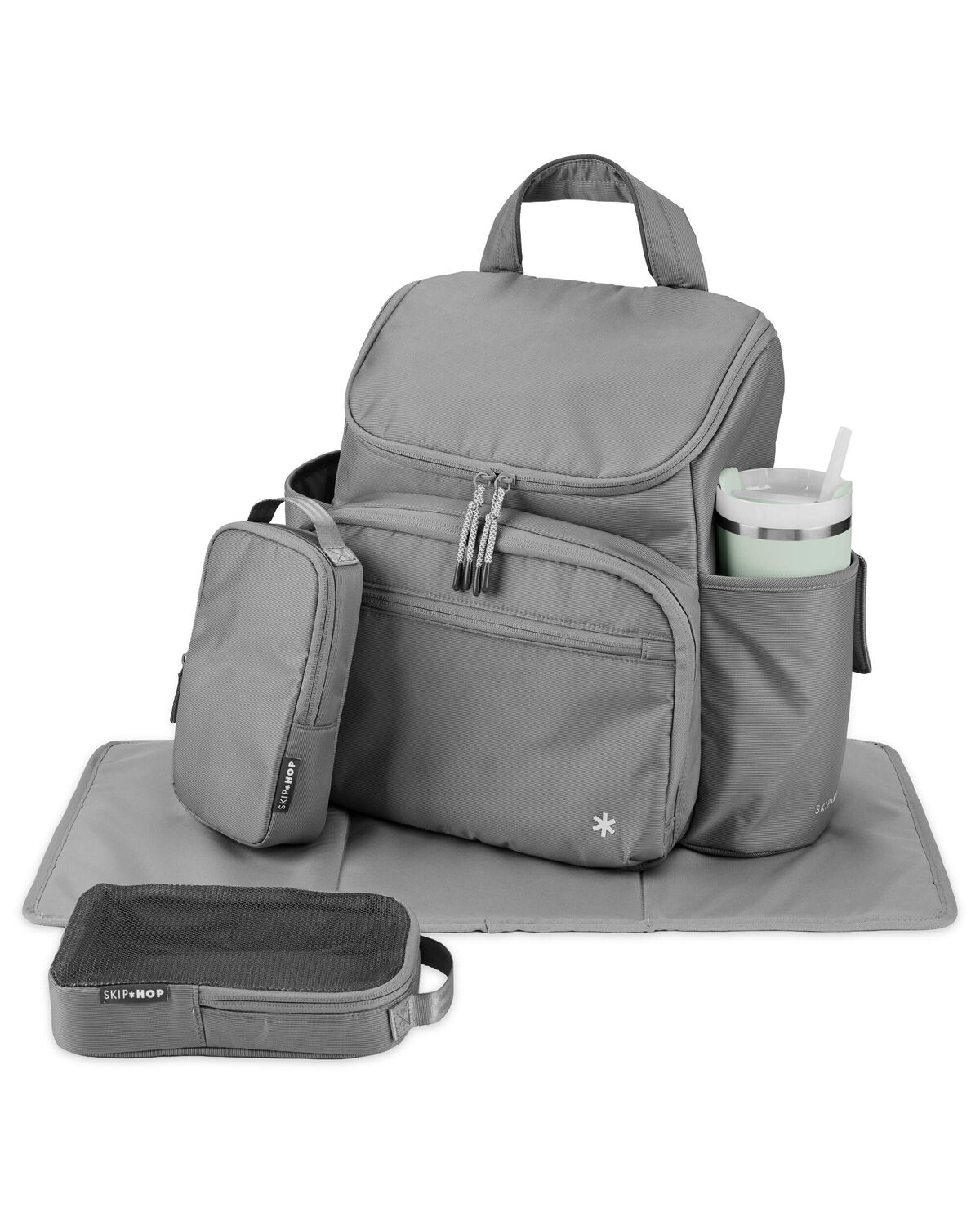 Forma Next Backpack Diaper Bag - Grey - Image 3