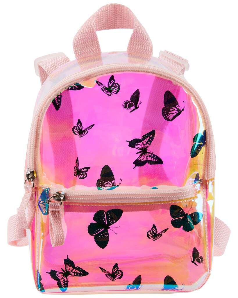 Butterfly Iridescent Mini Backpack - Pink - Image 3