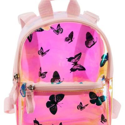 Butterfly Iridescent Mini Backpack - Pink