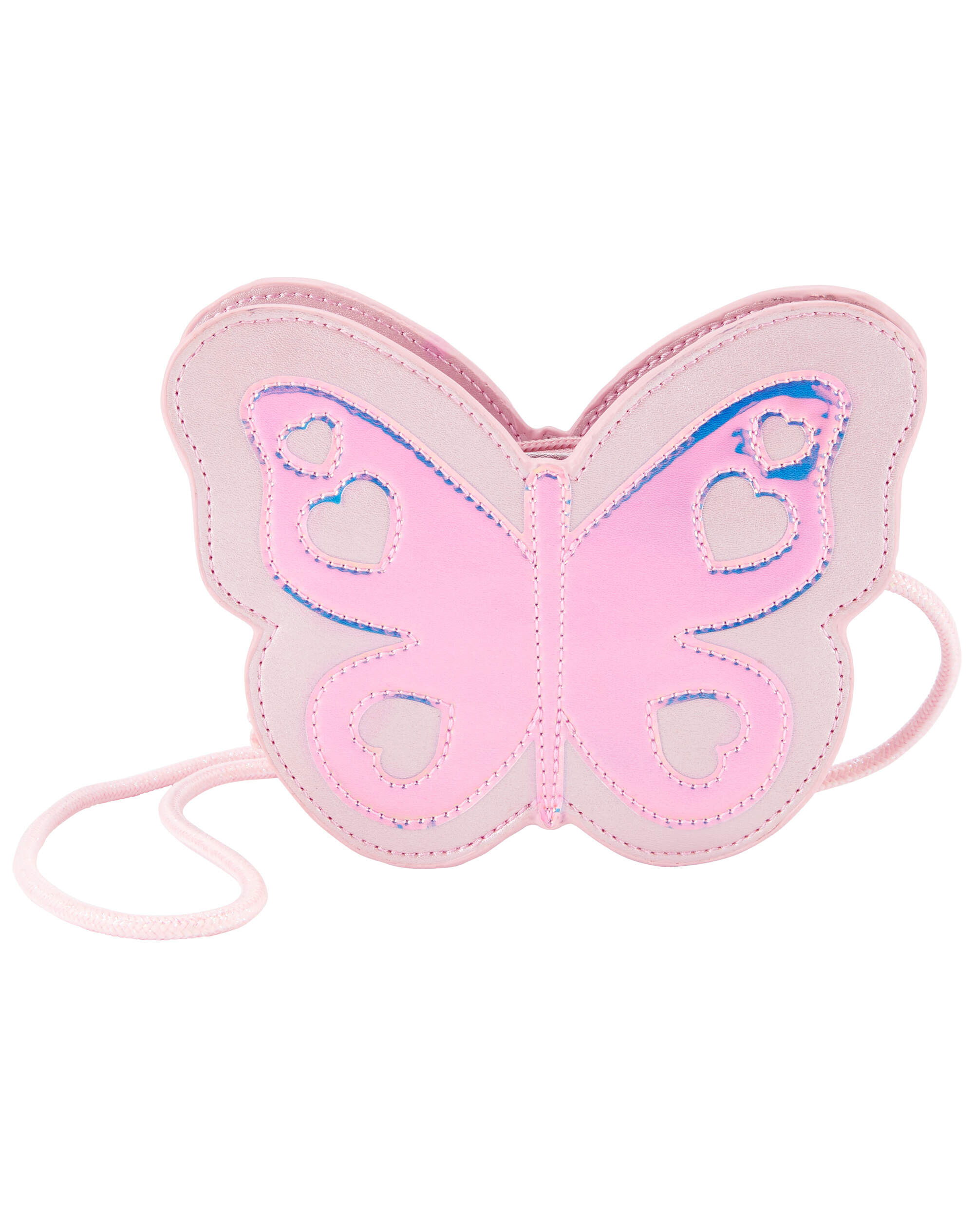 Butterfly Iridescent Crossbody Bag - Pink - Image 2