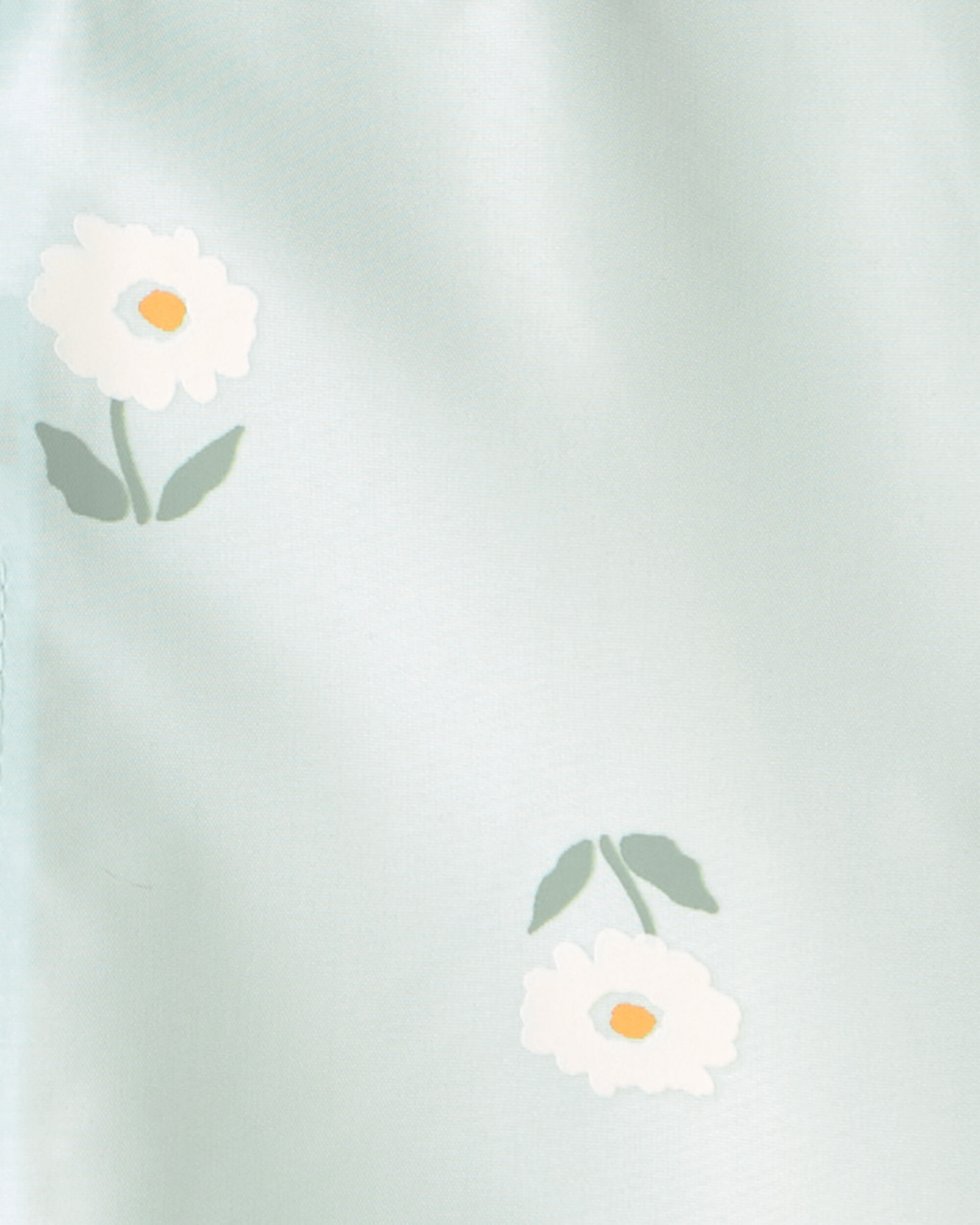Baby Girl Floral Raincoat - Blue - Image 4