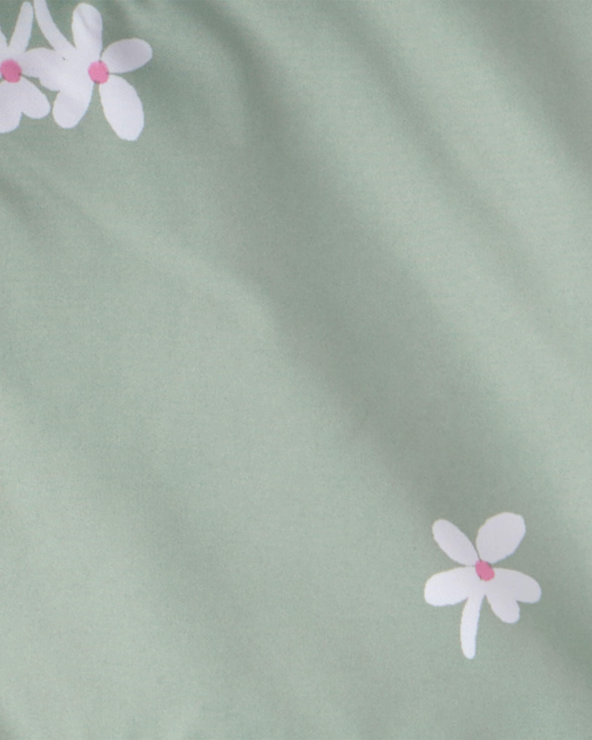 Baby Girl Floral Windbreaker - Green - Image 4