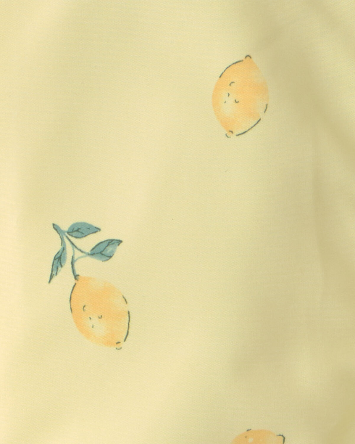 Toddler Girl Lemon Raincoat - Yellow - Image 3