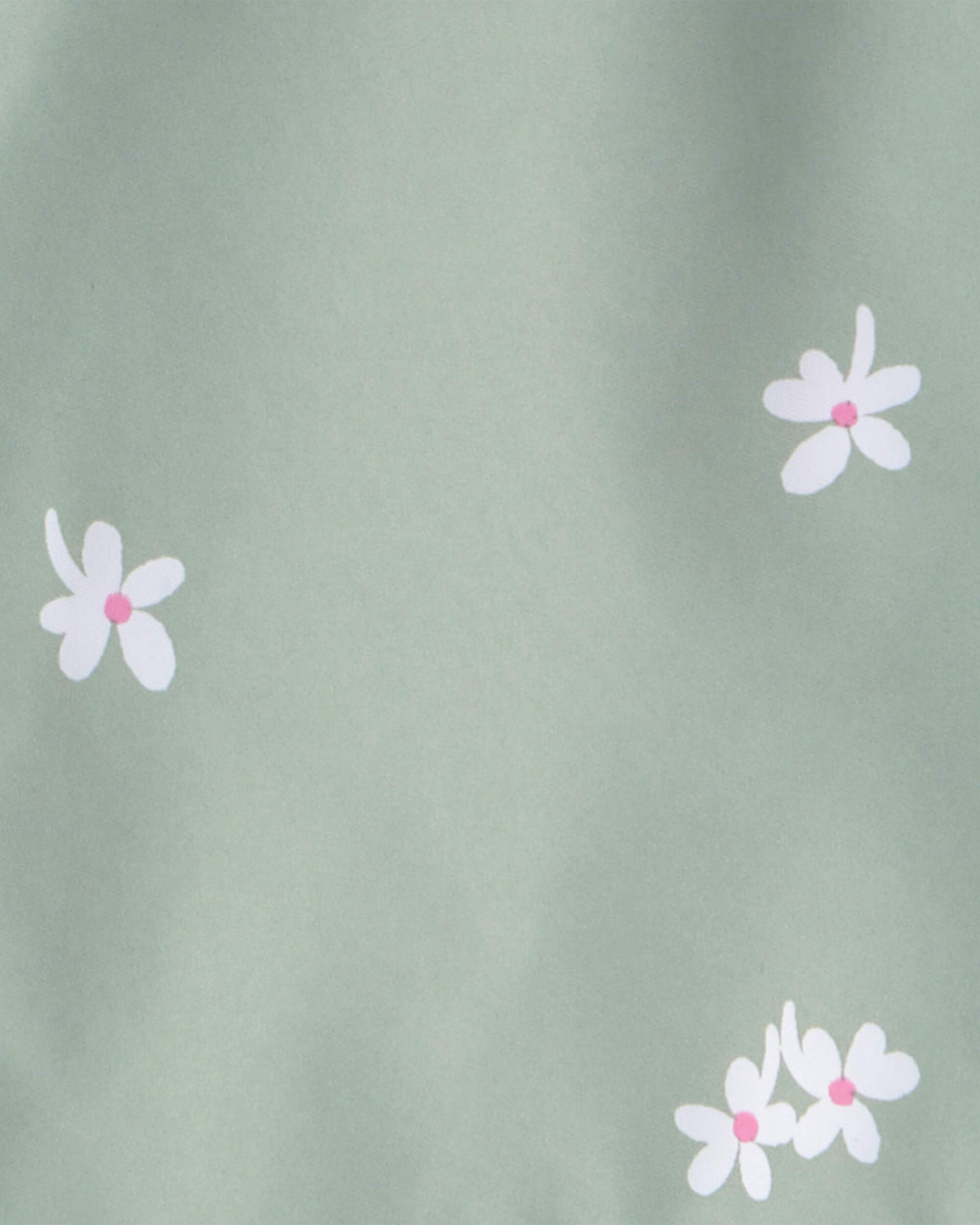 Girls Floral Windbreaker - Green - Image 4
