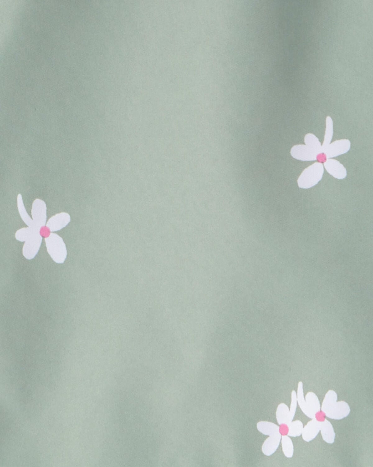 Girls Floral Windbreaker - Green - Image 3