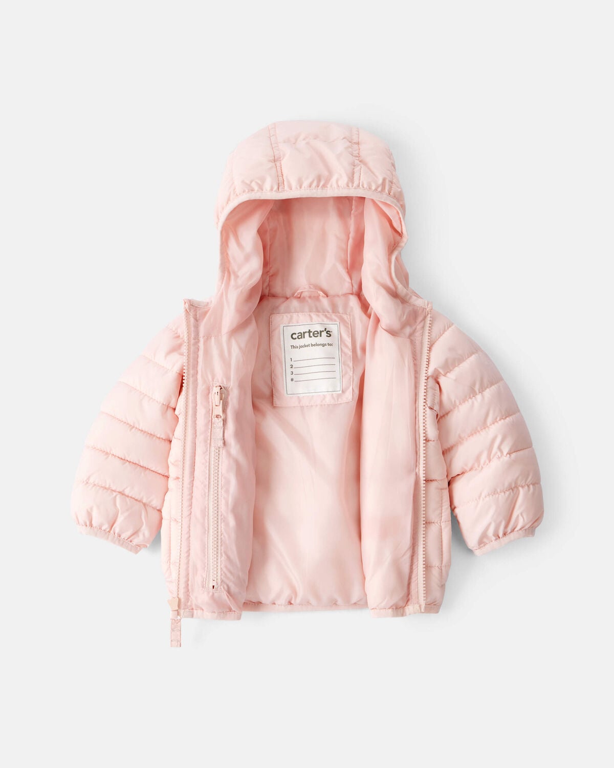 Baby Girl Midweight Packable Puffer - Pink - Image 2
