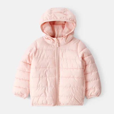 Toddler Girl Midweight Packable Puffer - Pink