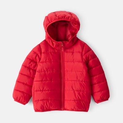 Toddler Boy Midweight Packable Puffer - Red