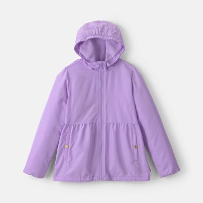 Girls Hooded Midweight Winter Jacket - Purple