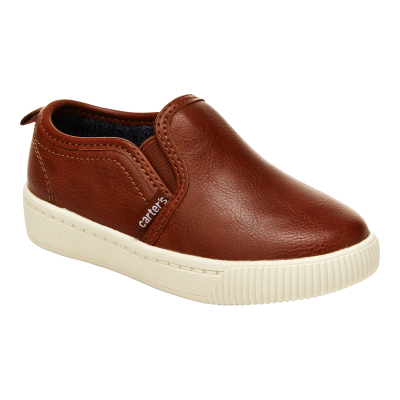 Toddler Faux Leather Casual Sneakers