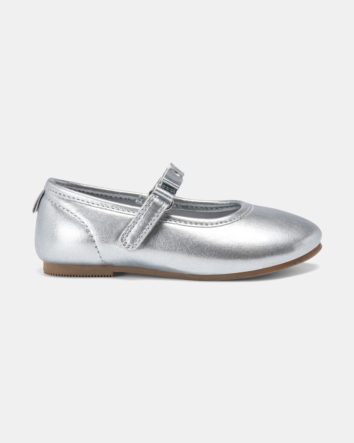 Toddler Girl Dress Shoes - Silver - Image 2