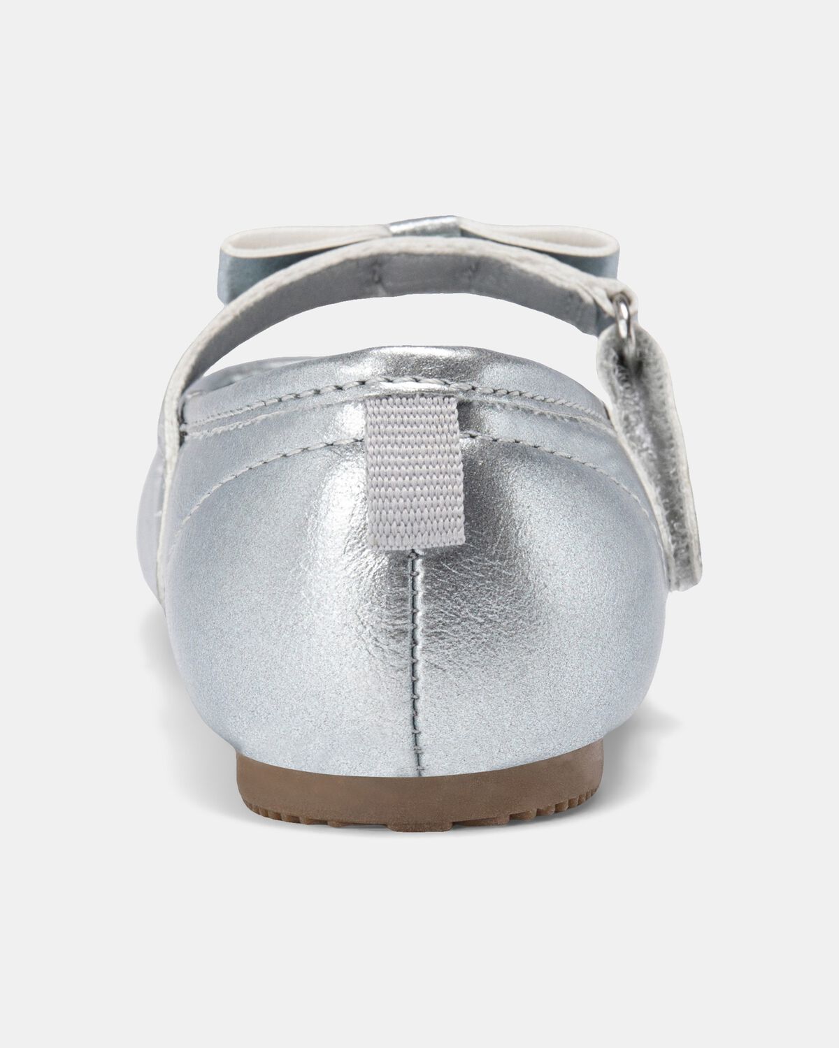 Toddler Girl Dress Shoes - Silver - Image 3