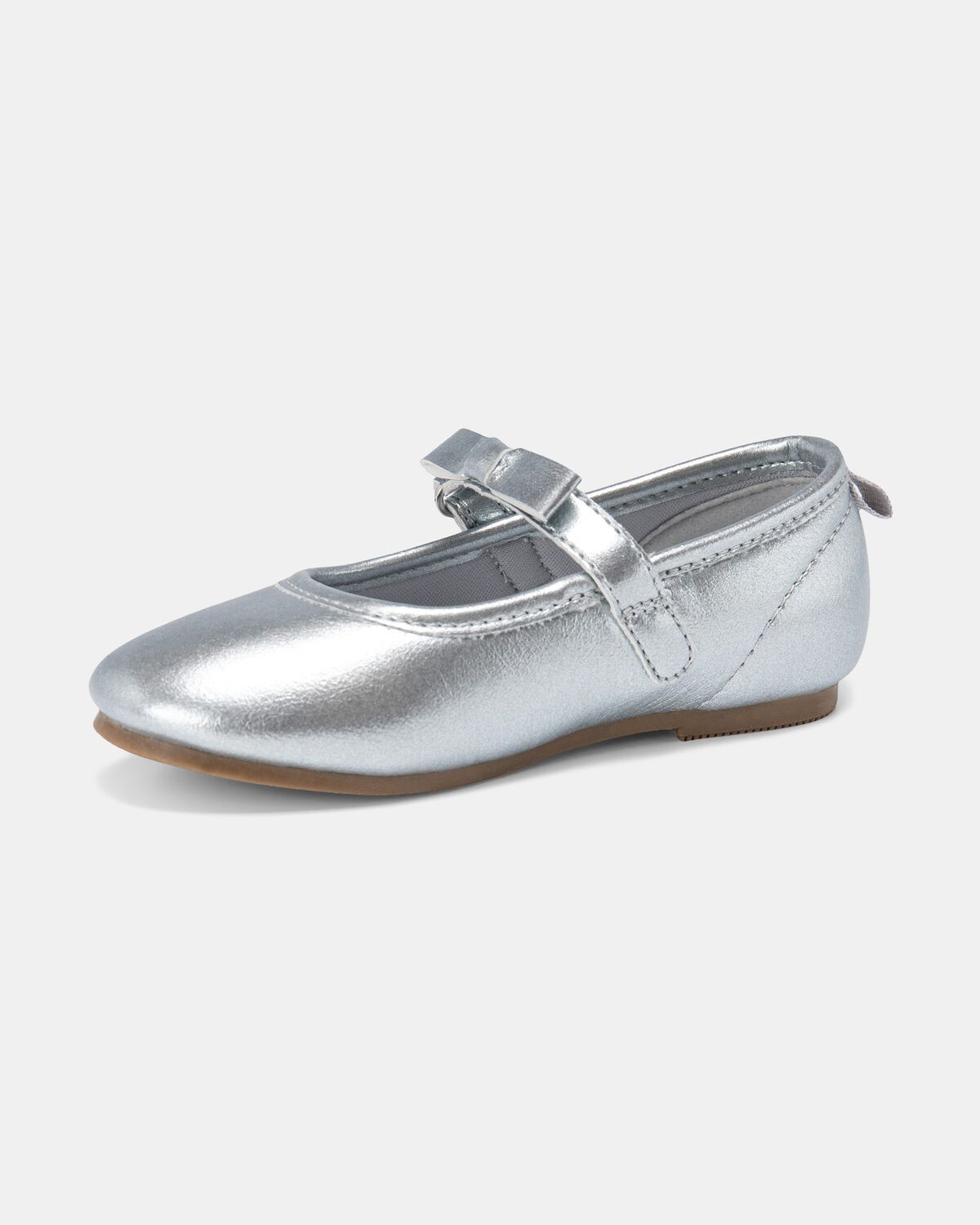 Toddler Girl Dress Shoes - Silver - Image 6