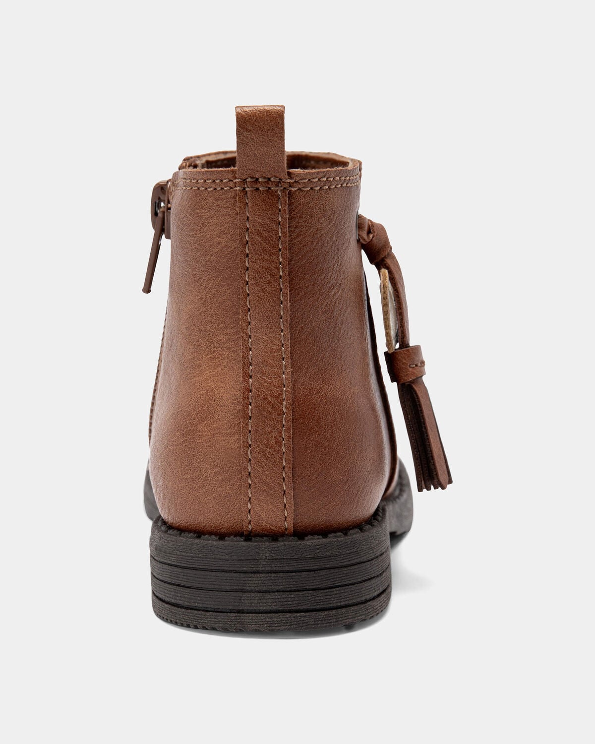 Toddler Girl Tassel Zip-Up Boots - Brown - Image 3