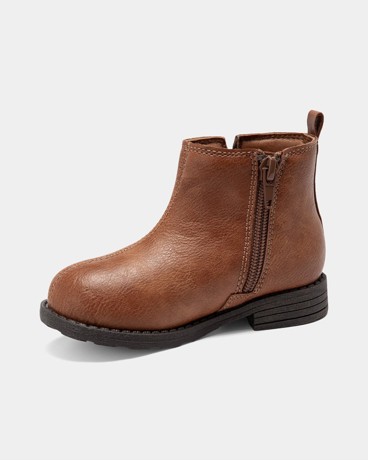 Toddler Girl Tassel Zip-Up Boots - Brown - Image 6