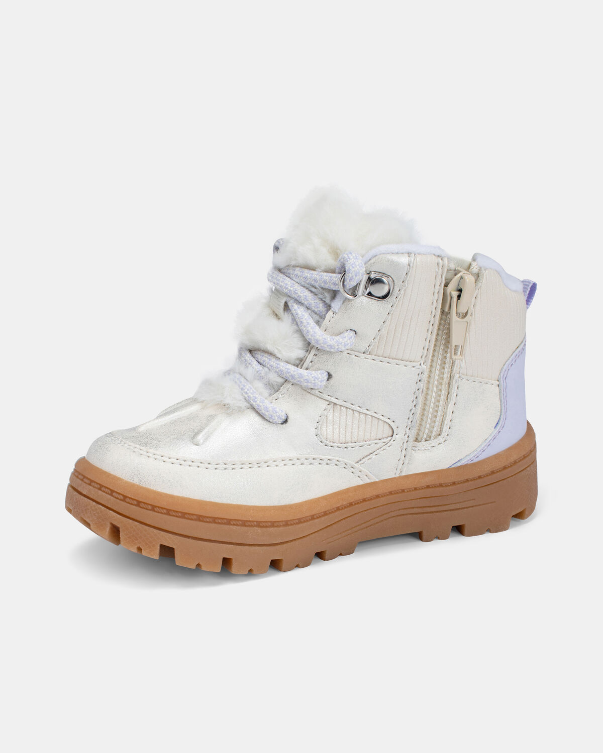 Toddler Fashion Boots -Cream - Image 6