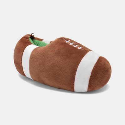 Boys Football Slippers - Brown