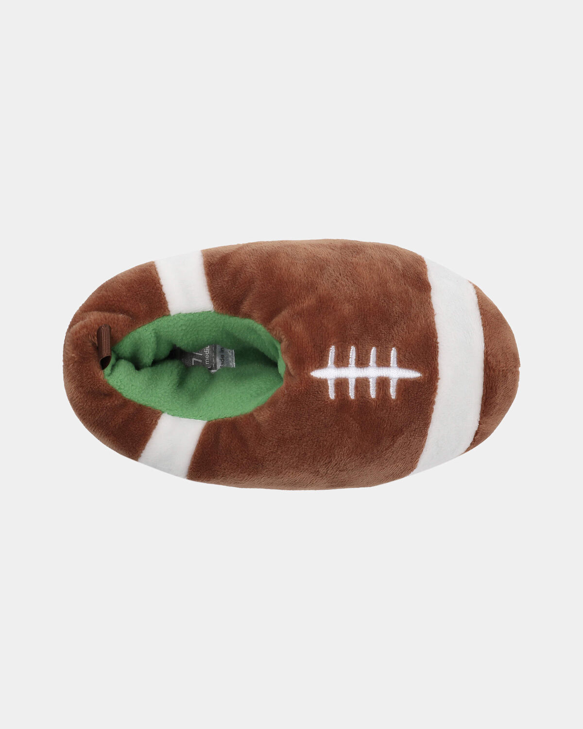 Boys Football Slippers - Brown - Image 4