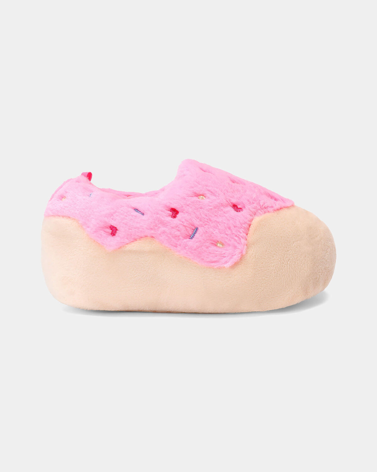Girls Donut Slippers - Pink/Beige - Image 2
