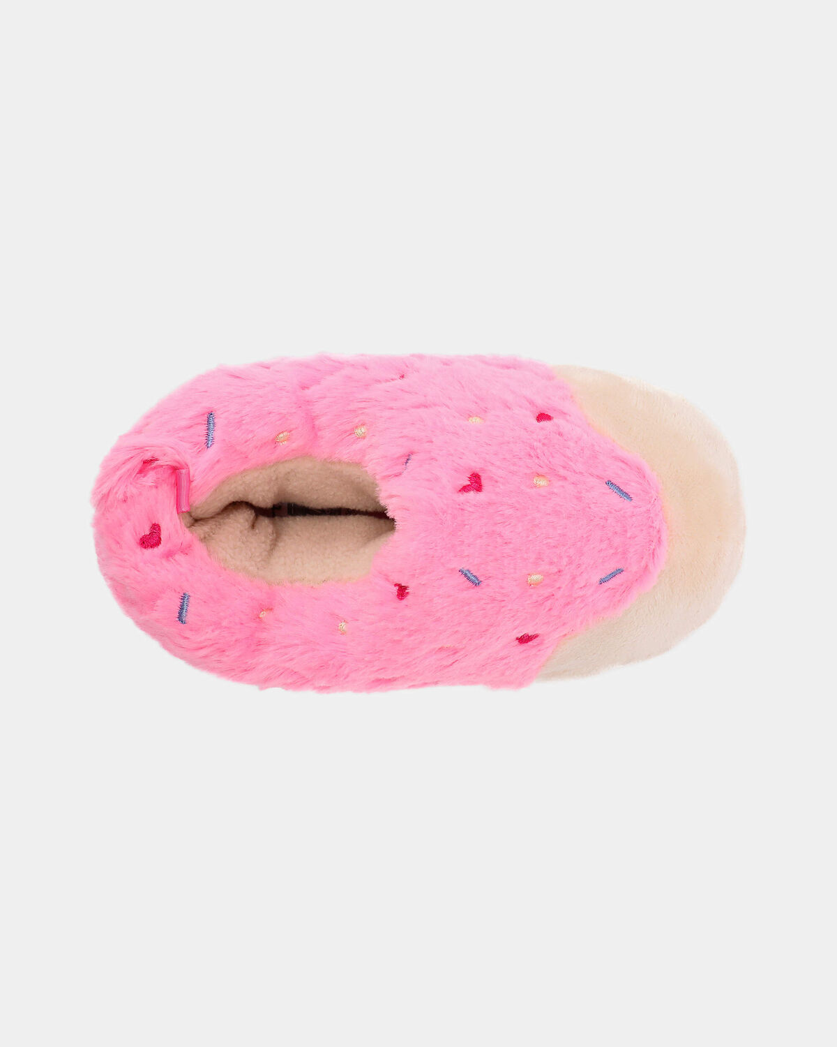 Girls Donut Slippers - Pink/Beige - Image 4