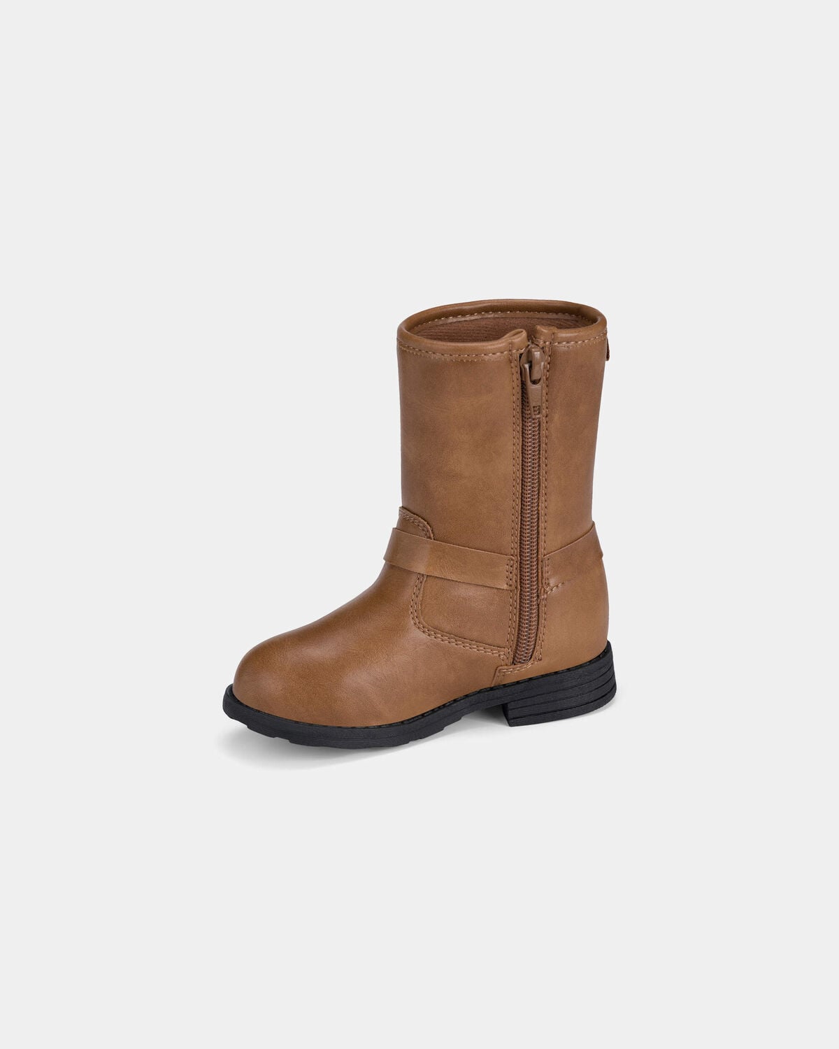 Toddler Girl Heart Riding Boots - Brown - Image 6