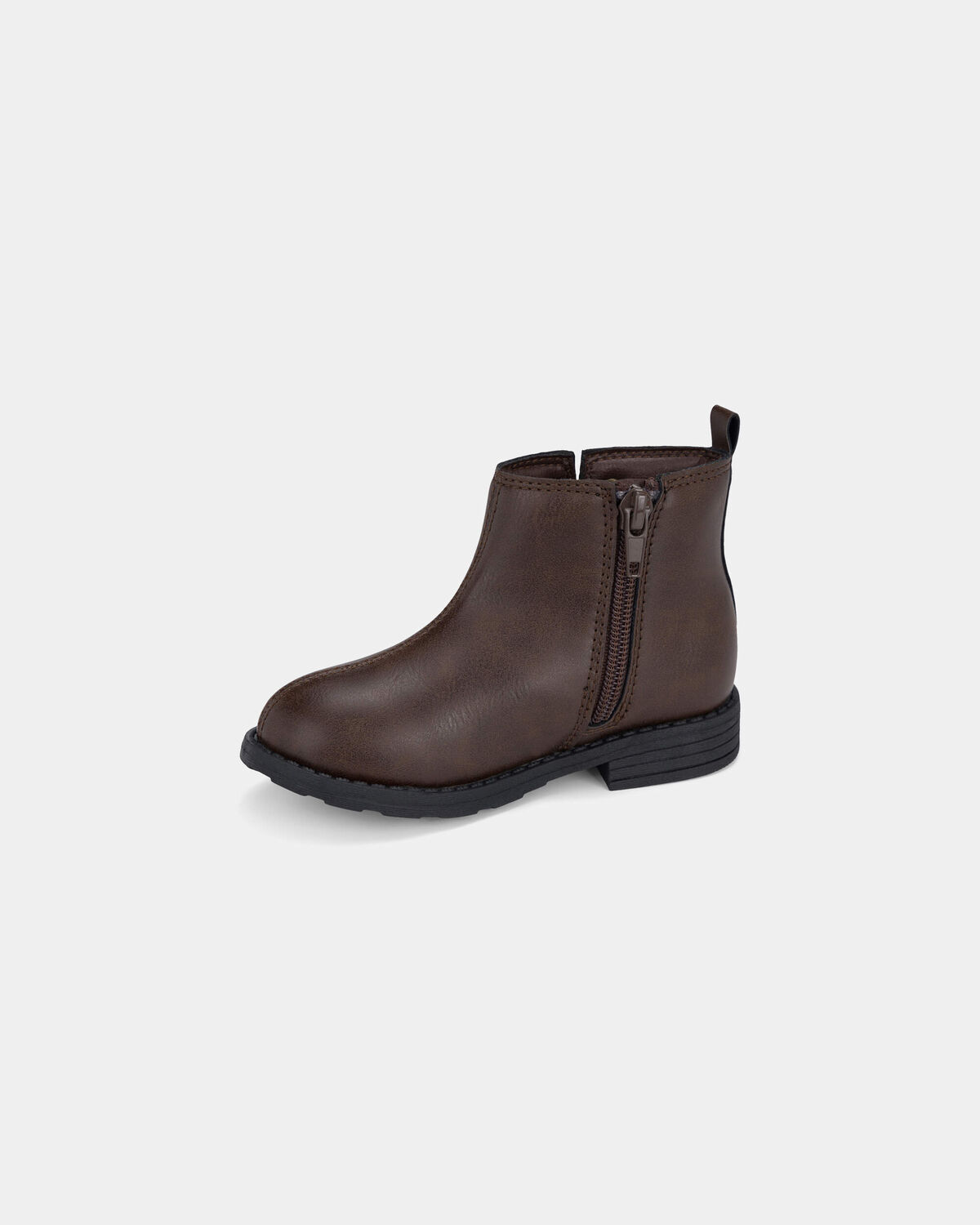 Toddler Girl Heart Charm Boots - Brown - Image 6