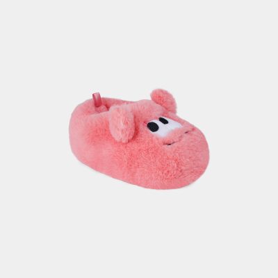 Girls Cozy Monster Slippers - Pink