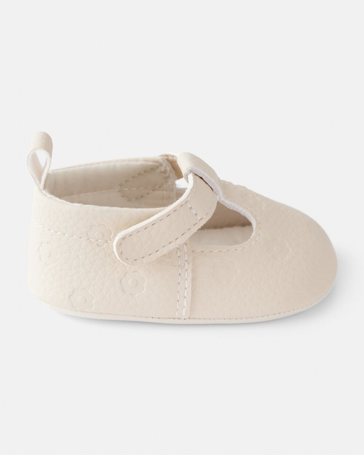 Baby Girl Flower Mary Jane Shoes - Cream - Image 3