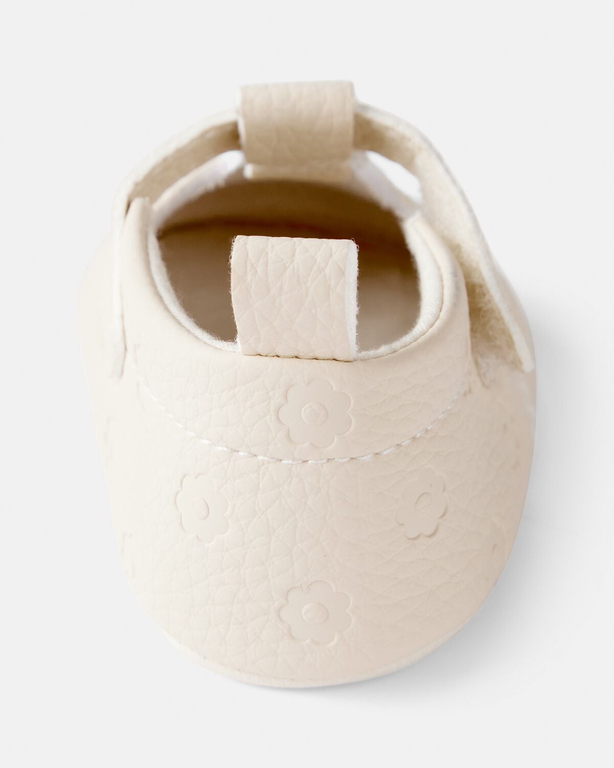 Baby Girl Flower Mary Jane Shoes - Cream - Image 4